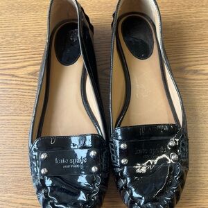 Kate Spade leather flats gently loved size 8.5